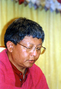 durant un enseignement à Dhagpo Kagyu Ling